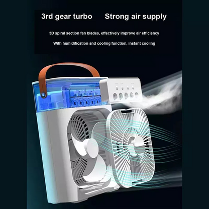Humidificador de aire con ventilador